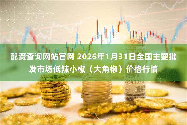 配资查询网站官网 2026年1月31日全国主要批发市场低辣小椒（大角椒）价格行情