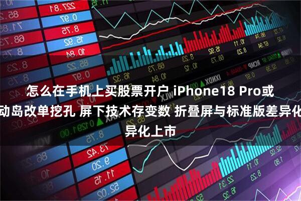 怎么在手机上买股票开户 iPhone18 Pro或弃灵动岛改单挖孔 屏下技术存变数 折叠屏与标准版差异化上市